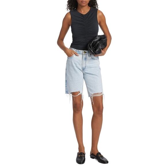 Rag & Bone Christy Ruched Tank in Black - Picture 12 of 12